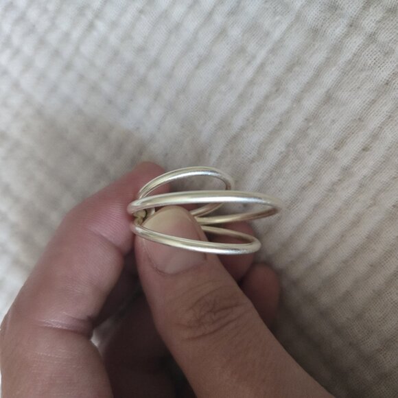 Madewell Silver Hoop Earrings - Picture 2 of 3